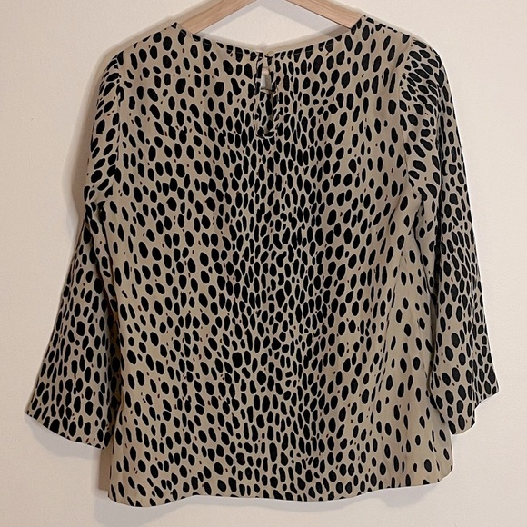 J.Crew Animal Print Blouse - Picture 2 of 8
